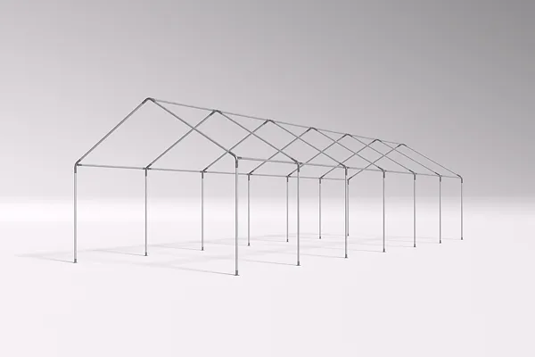 Konstrukce párty stanu 4x12 m STANDARD