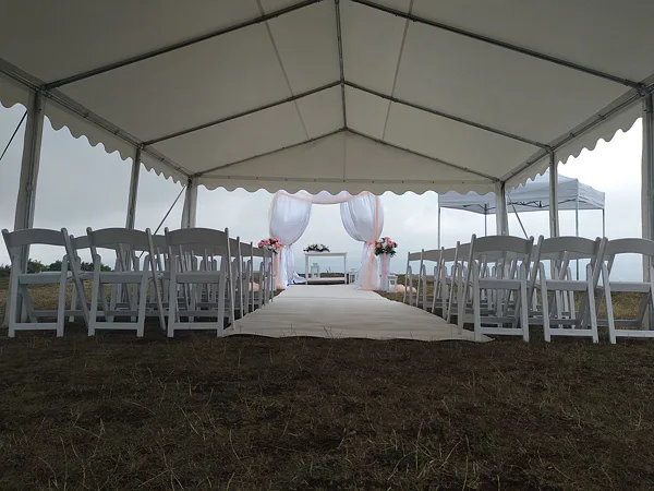 stan pro obřad 5x8m, 3x3m na Kozákově