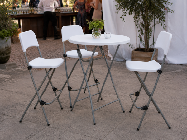 Skládací barová židle - catering, firemní akce, oslavy