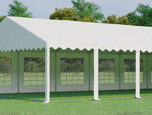 Detail plachet párty stanu