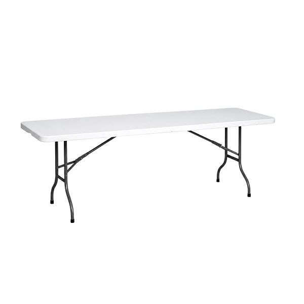 Skládací cateringový stůl bílý - 180 cm