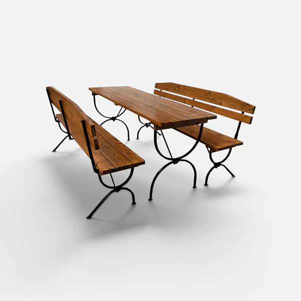 Pivní set De Lux I 180x60 cm - stůl a lavice
