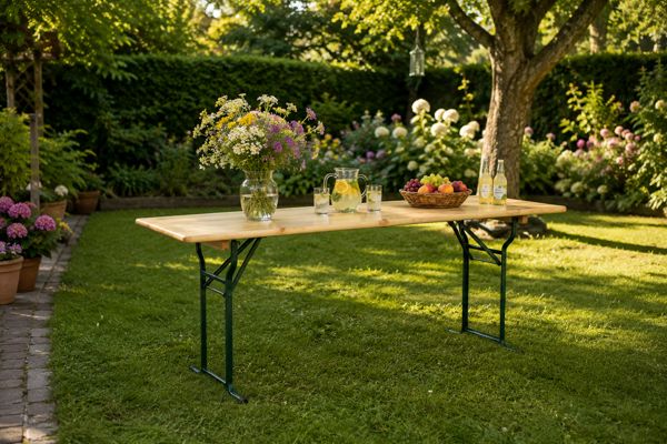 Pivní stůl LUX masiv borovice 220x50 cm - Ambitent
