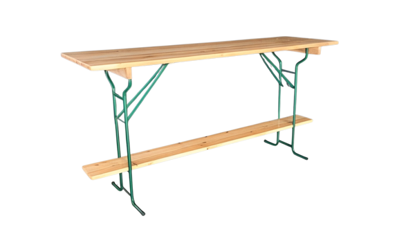 Skládací barový stůl 220x70cm – masiv borovice
