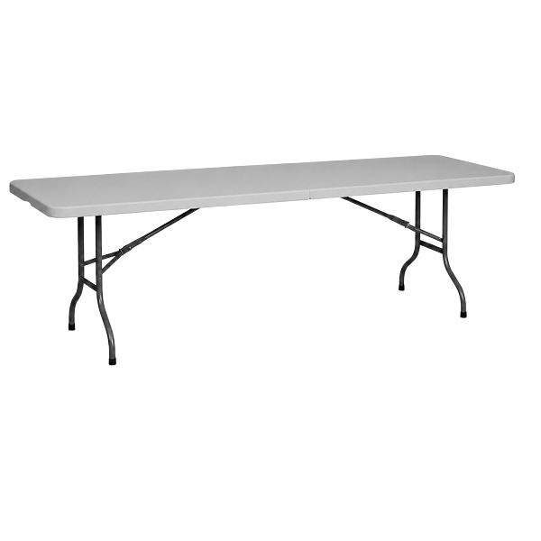 Plastový cateringový stůl šedý - 240 cm