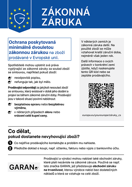 Zákonná záruka spotřebitele